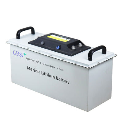Harga yang pantas GBS Deep Cycle 48V Baterai Lithium Starter Laut 100Ah LiFePO4 dengan BMS Model GBSFP48100C -20 ~ 65 Temp Operasi on line